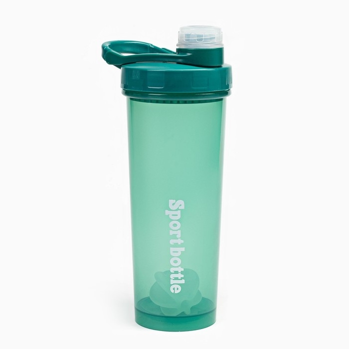 Шейкер спортивный для воды и спортивного питания, 700 мл, PowerPlus, 18 х 9.2 см, зеленый