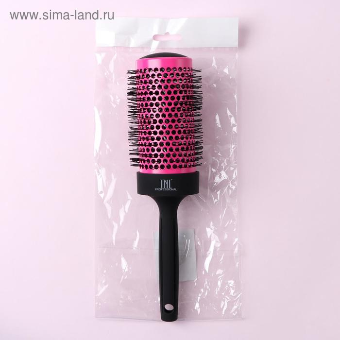 Термобрашинг профессиональный, вентилируемый, d = 5,4 см, цвет розовый/чёрный Термобрашинг профессиональный, вентилируемый, d = 5,4 см, цвет розовый/чёрный