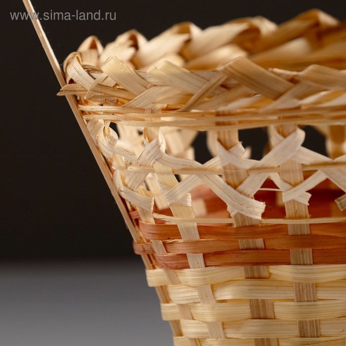 Корзина «Стакан», 14×16 см, бамбук Корзина «Стакан», 14×16 см, бамбук