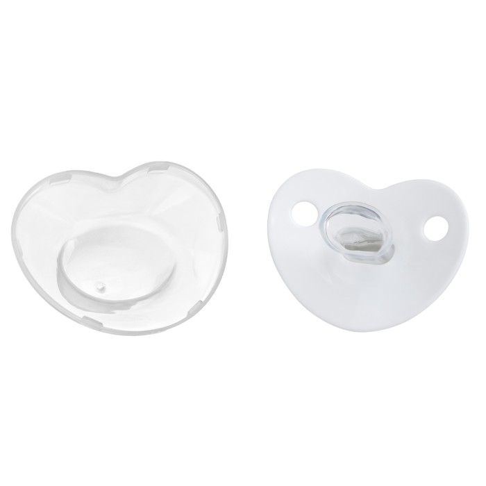 Соска - пустышка силиконовая ортодонтическая «Я люблю маму», от 12 мес., с колпачком, цвет белый/серебро, стразы Соска - пустышка силиконовая ортодонтическая «Я люблю маму», от 12 мес., с колпачком, цвет белый/серебро, стразы