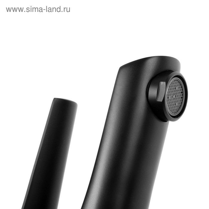 Смеситель для раковины Accoona A90300F, однорычажный, латунь, черный Смеситель для раковины Accoona A90300F, однорычажный, латунь, черный