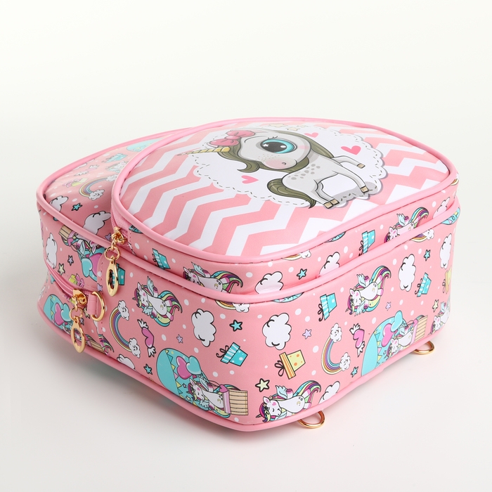 Рюкзак детский на молнии «Выбражулька», цвет розовый