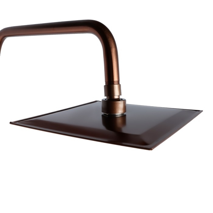 Душевая система ZEIN Z3870, смеситель, тропическая и ручная лейка, алюминий, цвет bronze Душевая система ZEIN Z3870, смеситель, тропическая и ручная лейка, алюминий, цвет bronze