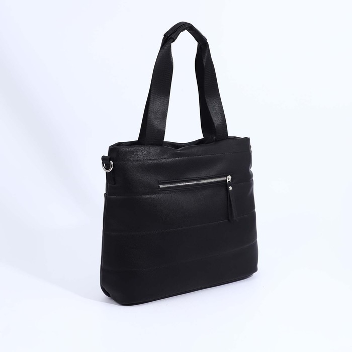 Сумка женская TEXTURA, шопер, большой размер, цвет чёрный