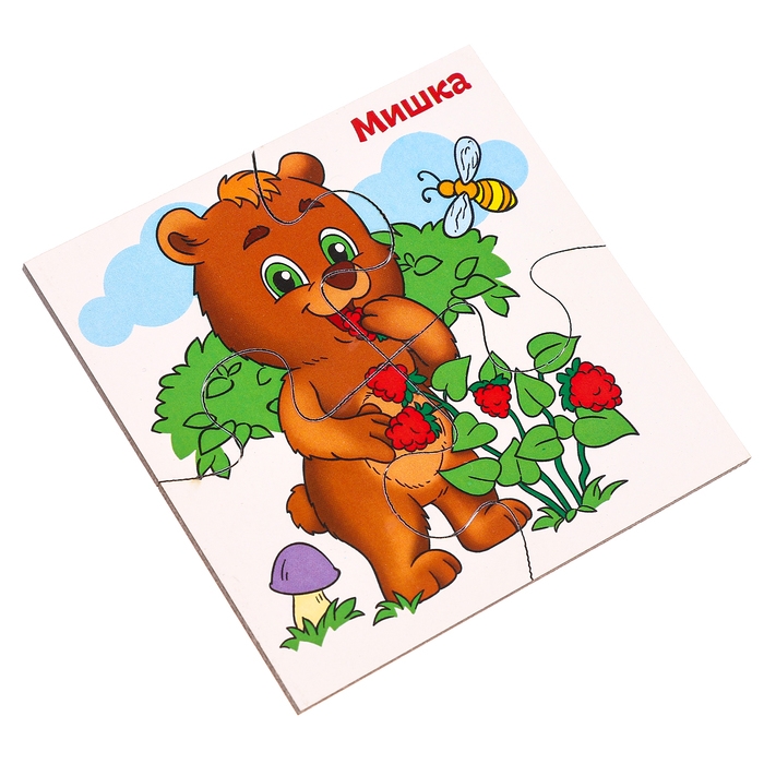 Развивающие пазлы из дерева «Лесные животные» Развивающие пазлы из дерева «Лесные животные»