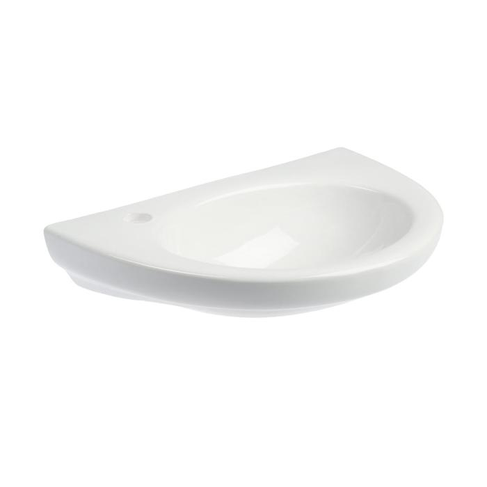 Умывальник ЛЗСФ Умывальник ЛЗСФ "Уют", ширина 500 мм, с отверстием под смеситель слева, крепление к стене