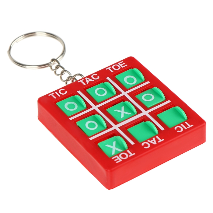 Головоломка «Крестики нолики» на брелоке, цвета МИКС
