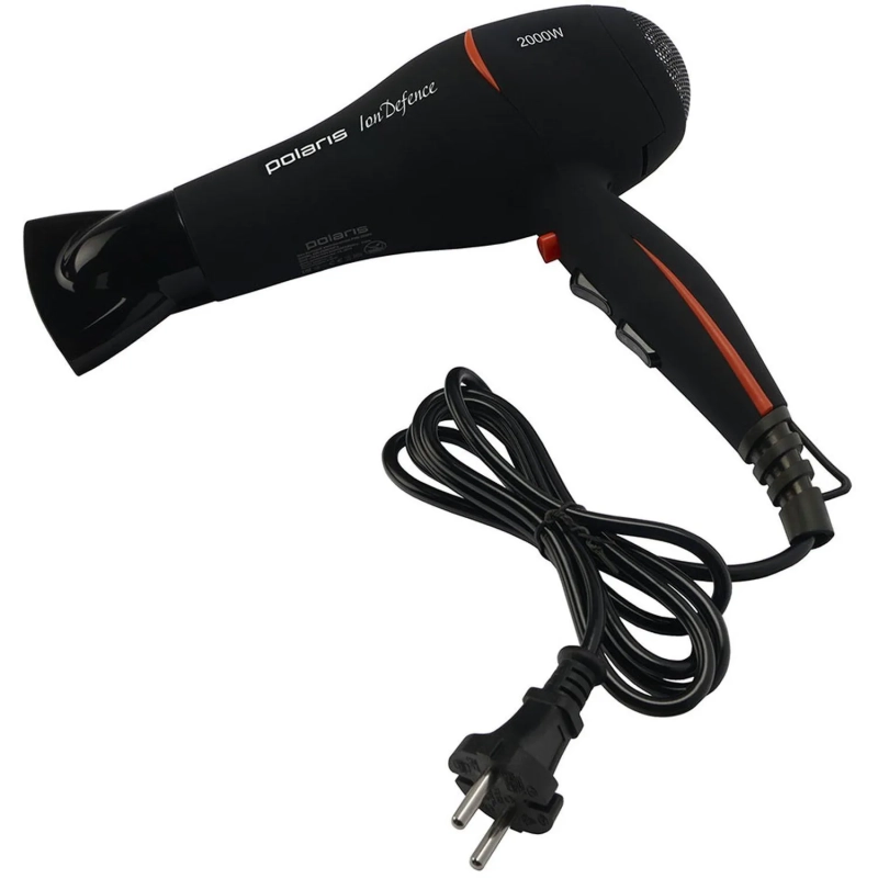 Фен POLARIS PHD 2038Ti, черный