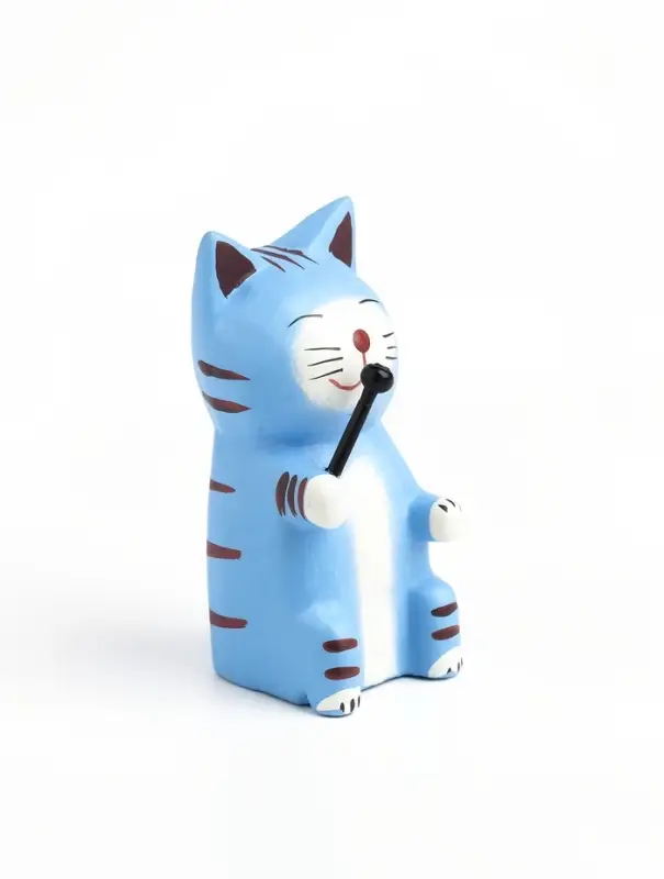 Фигурка &laquo;Кот с микрофоном&raquo;, 3&times;4&times;8 см, дерево, МИКС