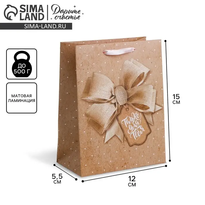 Пакет подарочный ламинированный, упаковка, «Твой лучший подарок», S 12 х 15 х 5.5 см Пакет подарочный ламинированный, упаковка, «Твой лучший подарок», S 12 х 15 х 5.5 см