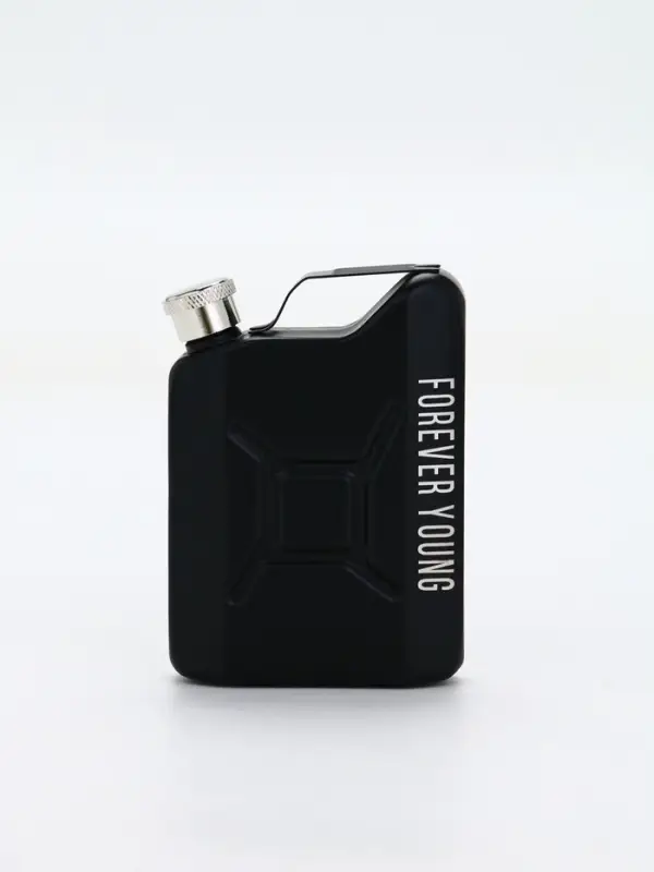 Фляга чёрная Forever young, 120 мл