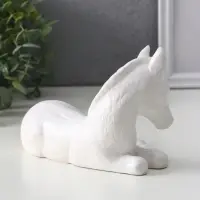Фигура «Лошадь», 12.5×20×10 см, натуральный, гипс