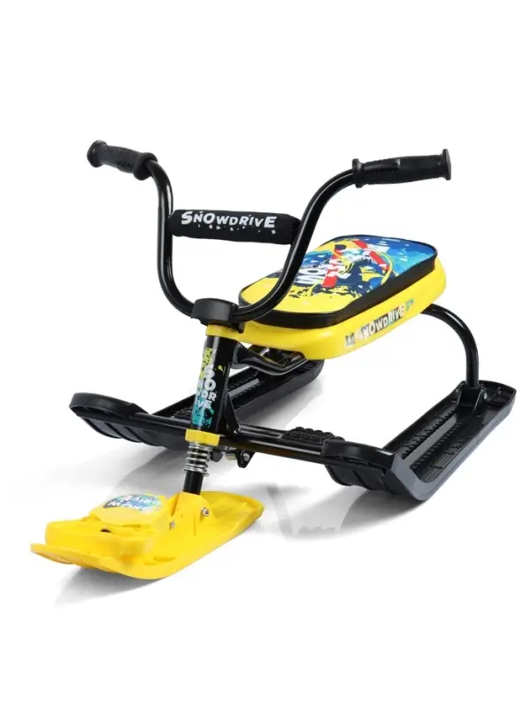 Снегокат &laquo;Ника-джамп&raquo; Winter Sport, жёлтый, чёрный, СНД1/WS Nika Kids
