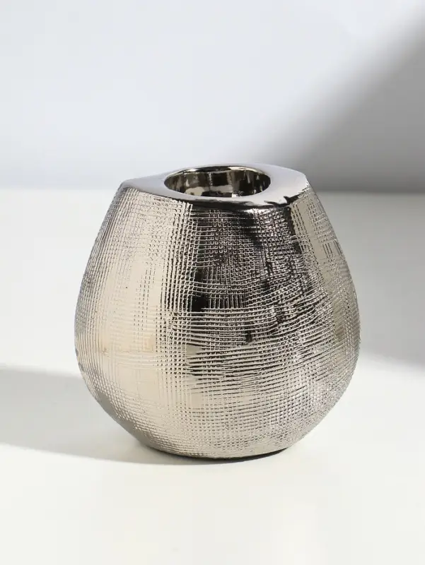Подсвечник на 1 свечу &laquo;Глория&raquo;, d=4 см, серебро, 12.5&times;8&times;12 см