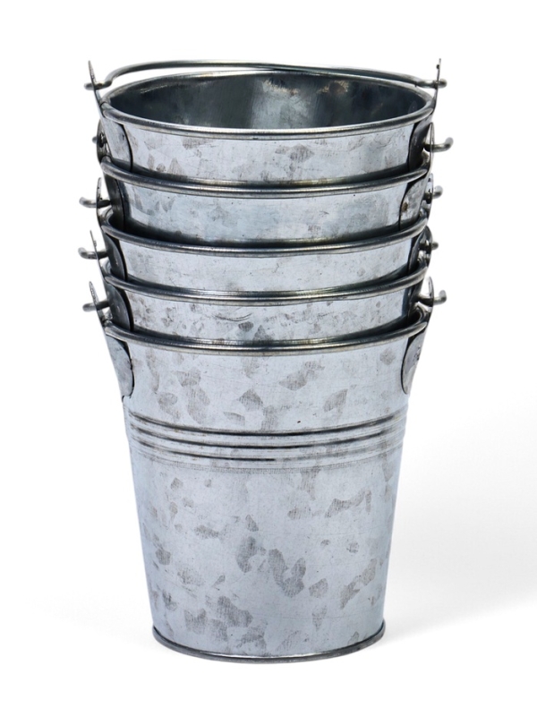 Набор кашпо "Ведерко Альма" 8,5х8,5х7,5см / 5шт