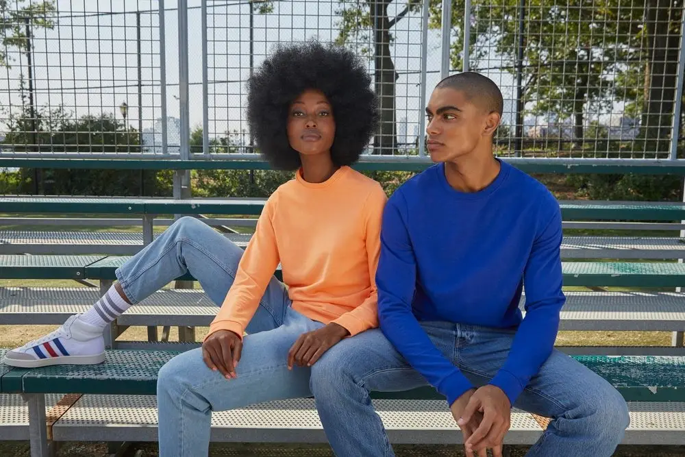 Свитшот унисекс Set In, серый меланж (антрацит), размер XS