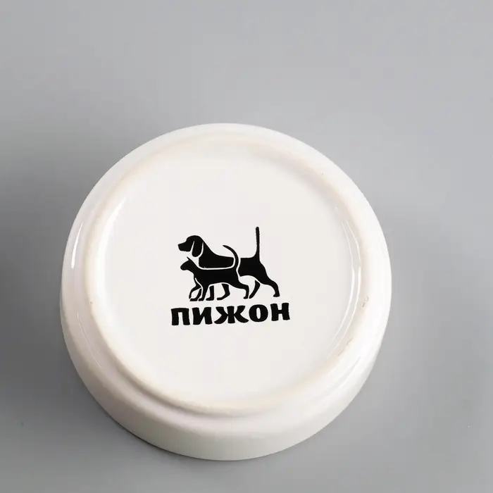 Миска для грызунов &laquo;Сытая мордочка&raquo;, 80 мл, 8.5&times;3 см, керамика, белая