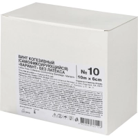 Бинт самофикс эласт 10м х 6см Вариант, 10 шт/уп, без латекса, ШК61126