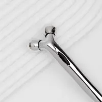 Массажёр для лица и зоны декольте, 2 шара, 14.3&times;4.5 см, серебристый