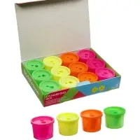 Точилка ErichKrause Cylinder Duo Neon, 2 отверстия, с контейнером, МИКС