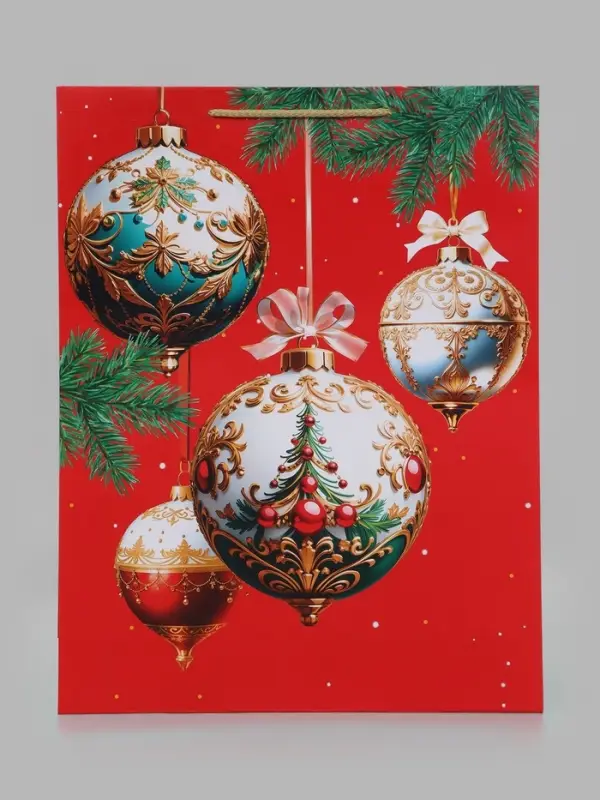 Пакет подарочный &laquo;Золотой винтаж&raquo;, 33&times;10&times;42.5 см