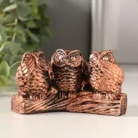 Сувенир Три совы, микс, 5,5х9х4см