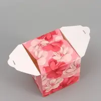 Коробка подарочная складная, упаковка, &laquo;8 марта&raquo;, 12&times;12&times;12 см