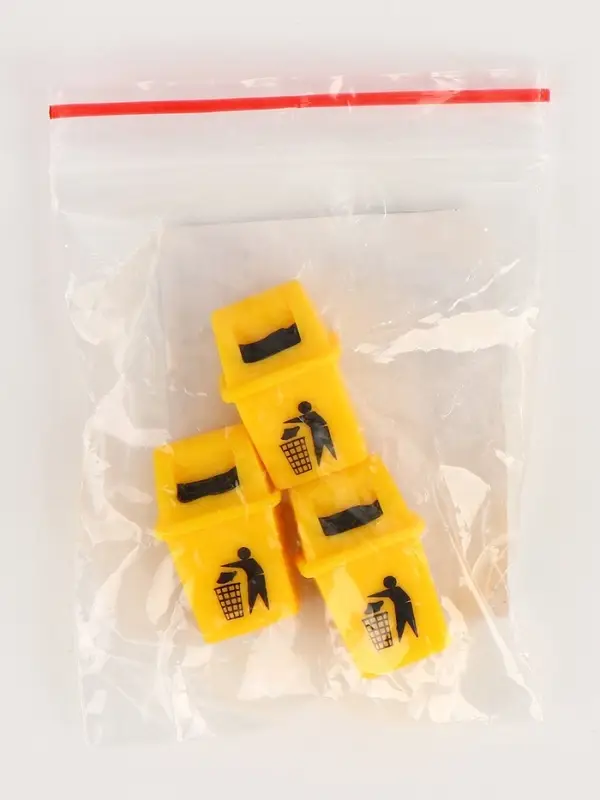 Миниатюра кукольная &laquo;Урна&raquo;, набор 3 шт., размер 1 шт. &mdash; 1.5&times;3&times;1.3 см