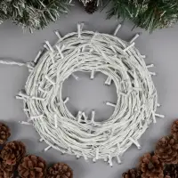 Гирлянда &laquo;Нить&raquo; 20 м, IP20, белая нить, 200 LED, свечение жёлтое, 8 режимов, 220 В