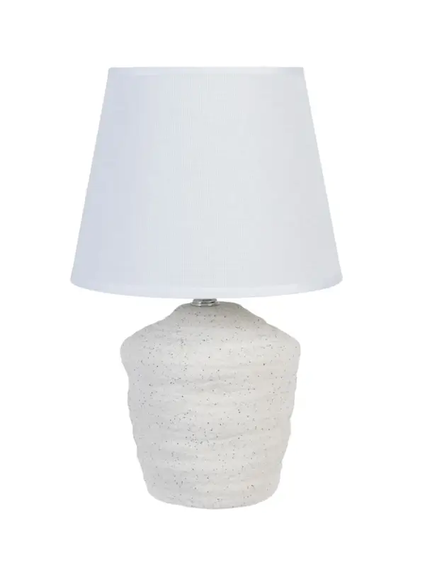 Лампа настольная Лампа настольная "Песочные замки" 1х40Вт Е14 белый 21х21х32 см RISALUX