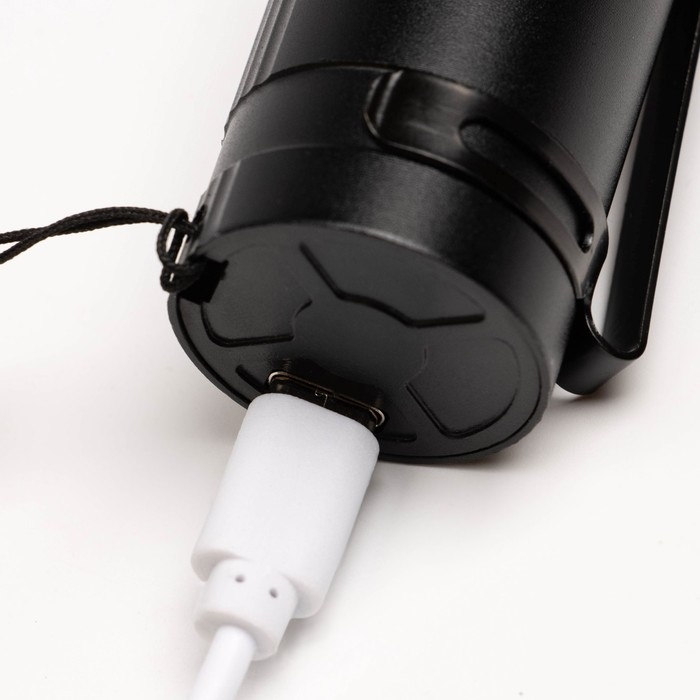 Фонарь ручной аккумуляторный  Фонарь ручной аккумуляторный "Мастер К", 1200 мАч, 30+15 Вт, 500 лм, P50, COB, zoom, Type-C