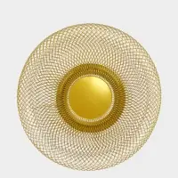 Ваза для фруктов &laquo;Сплетение&raquo;, 25&times;25&times;10, жесть, цвет бронза