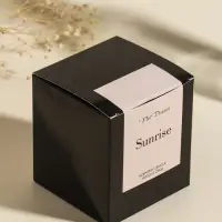 Свеча в вулканическом подсвечнике "Изгиб" белая 8,3х8,5х7 см