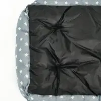 Лежанка для животных &laquo;Звезды&raquo;, 60&times;45&times;15 см, серая