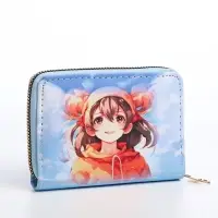 Кошелёк детский Выбражулька &laquo;Аниме&raquo;, на молнии, с принтом, голубой