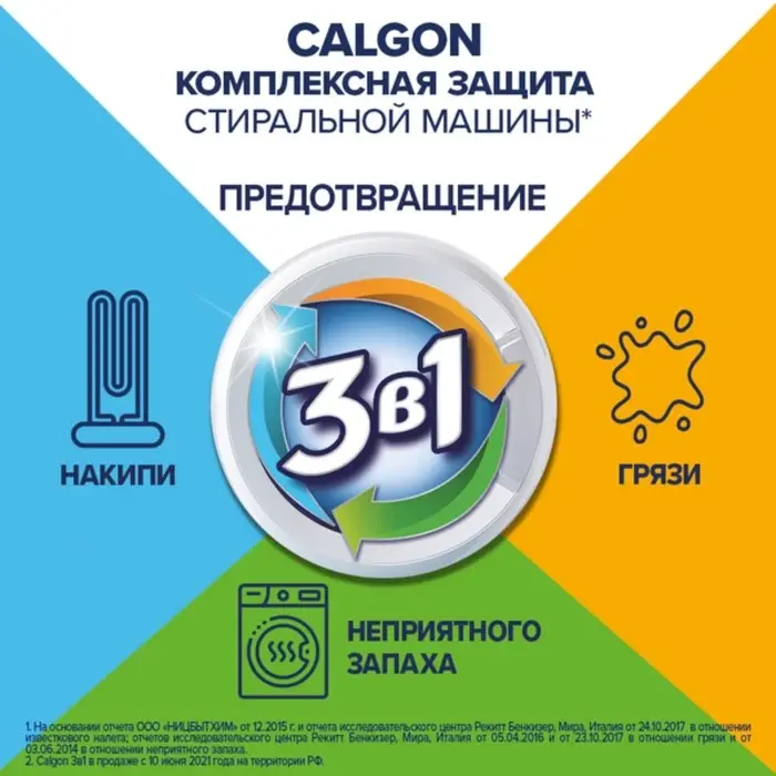 Средство для смягчения воды и предотвращения образования налета «Calgon 3в1» гель, 1500 мл Средство для смягчения воды и предотвращения образования налета «Calgon 3в1» гель, 1500 мл