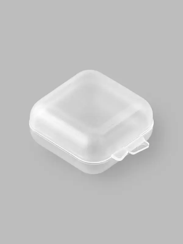 Коробочка для мелочей 3,5*3,5*1,8см (наб 30шт цена за наб) пластик прозрачн