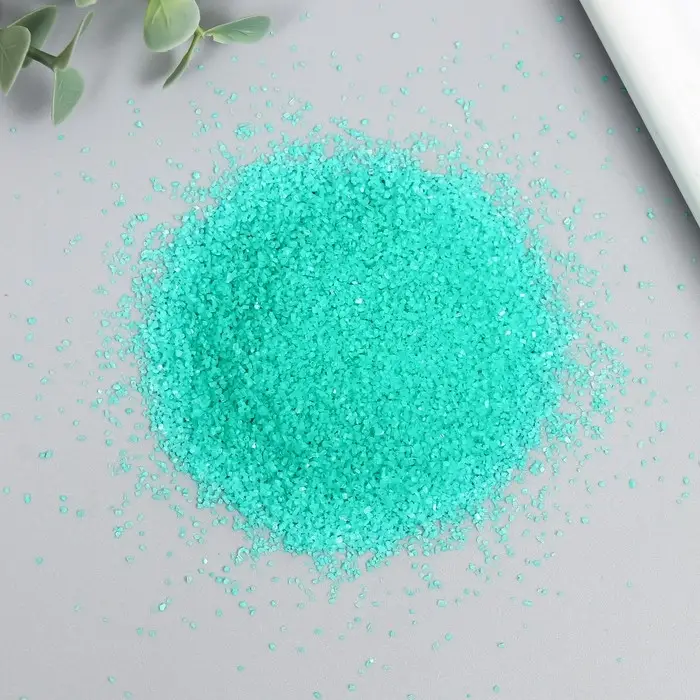 Песок цветной в пакете "Изумруд" 100±10 гр МИКС