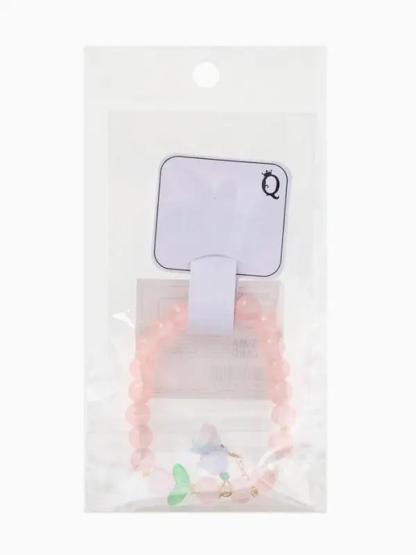 Браслет из бусин &laquo;Тюльпан&raquo;, d=6 см, шар №8, розовый