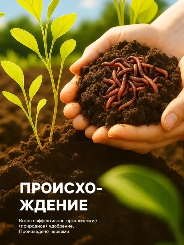 Органическое удобрение &laquo;Биогумус&raquo; Рецепты дедушки Никиты, концентрат, канистра 3 л