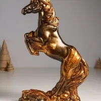 Фигура гипс &laquo;Победоносный конь&raquo;, 34&times;22&times;9 см, под бронзу