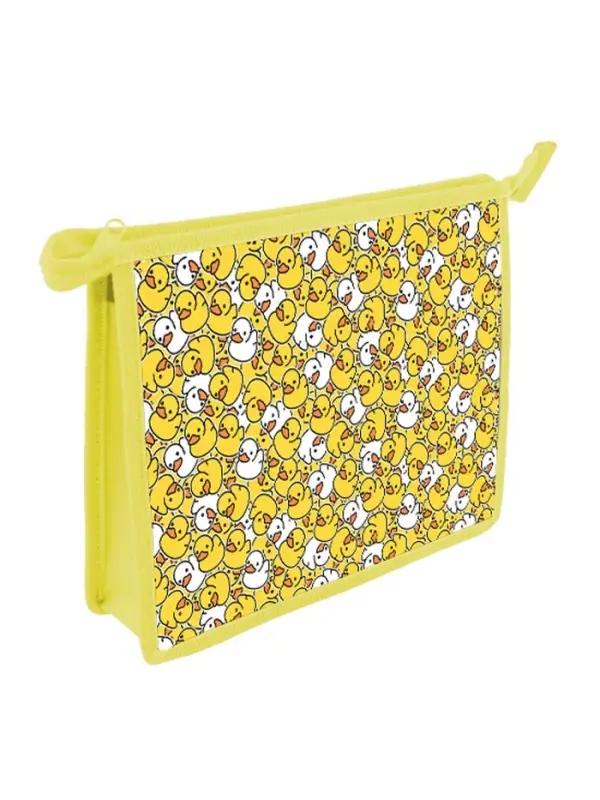 Папка д/тетрадей А4 молния сверху пластик "Уточки"