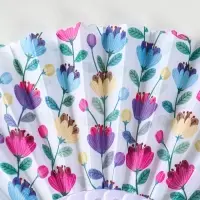 Веер пластик, текстиль "Ситец цветочный" МИКС 23 см Веер пластик, текстиль "Ситец цветочный" МИКС 23 см