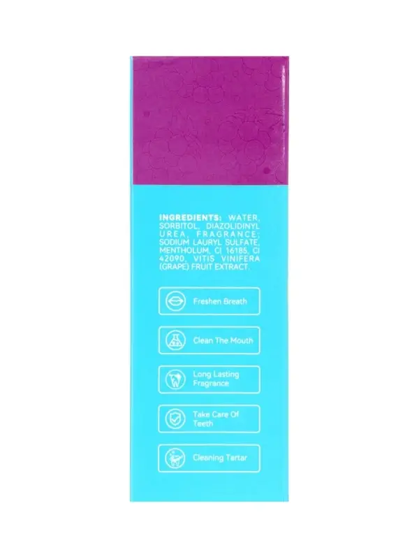 Ополаскиватель для полости рта в стиках со вкусом винограда, 20 шт. по 10 мл