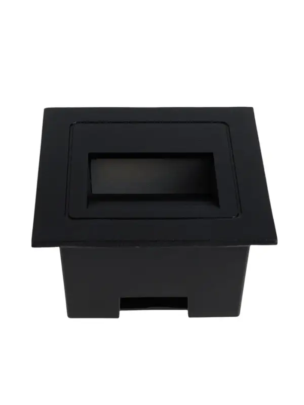 Встраиваемый светильник для лестницы, IP65, 3 Вт, 4000К, 68&times;68 мм, квадратный, чёрный, свечение нейтральное белое