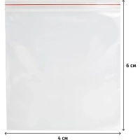 Пакет с замком (Zip Lock) 4 х 6 см, 32 мкм, 1000 шт/уп эконом