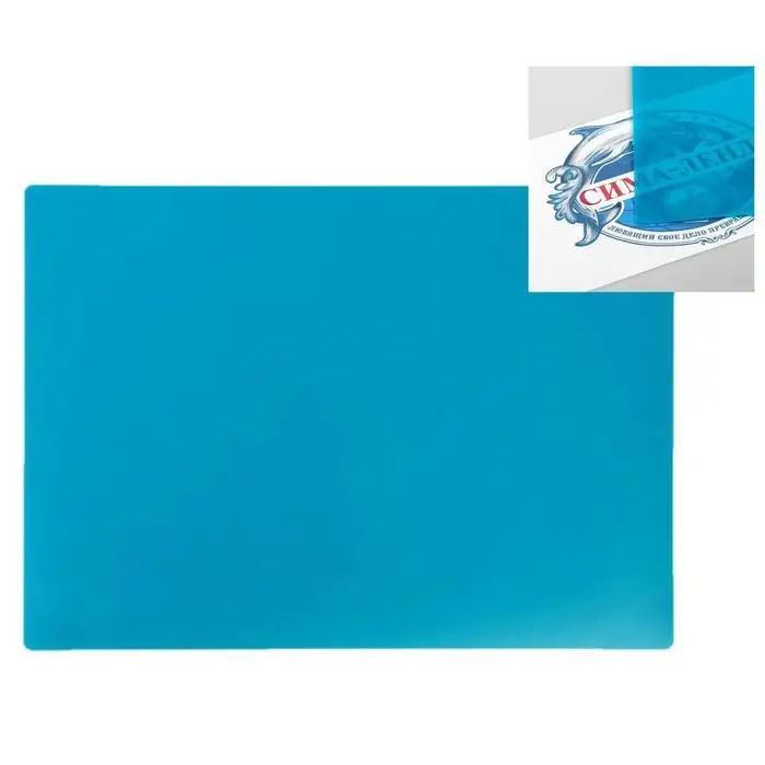 Накладка на стол пластиковая А3, 460 х 330 мм, 500 мкм, прозрачная, бирюзовая (подходит для ОФИСА) Накладка на стол пластиковая А3, 460 х 330 мм, 500 мкм, прозрачная, бирюзовая (подходит для ОФИСА)
