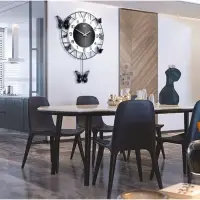 Часы настенные интерьерные &laquo;Бабочки&raquo;, с маятником, плавный ход, 35&times;51 см