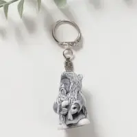 Брелок "Шаман в шкуре медведя" маленький, 4,1см