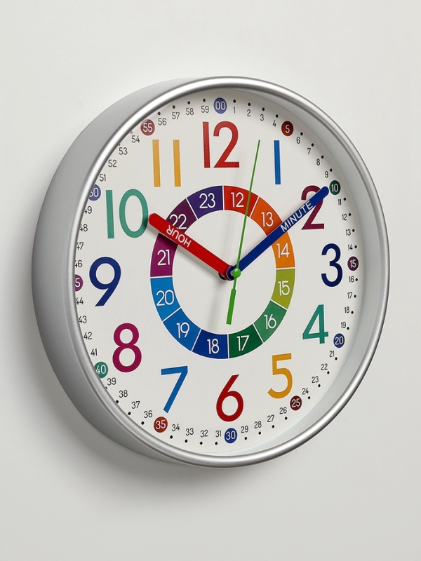 Часы настенные детские «Секунды», плавный ход, d-25 см Часы настенные детские «Секунды», плавный ход, d-25 см